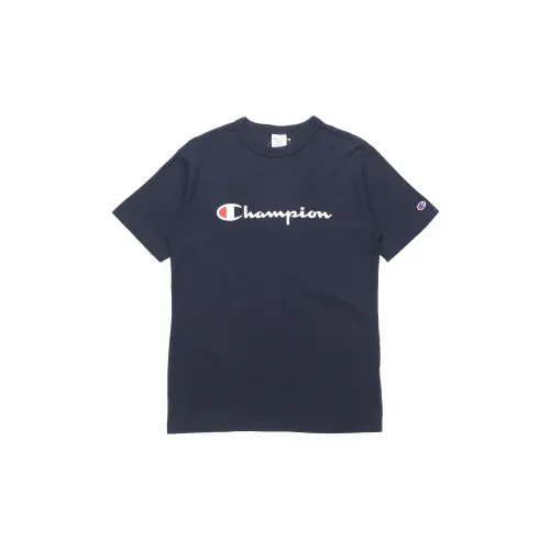 Champion T-Shirts Unisex Navy Blue