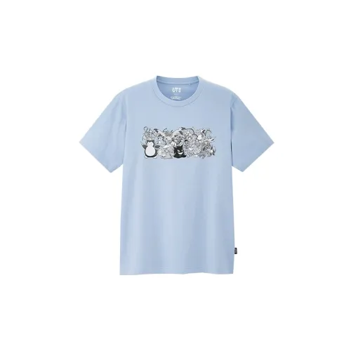 UNIQLO Pokémon Co-Branded Series T-Shirts Unisex Aqua Blue