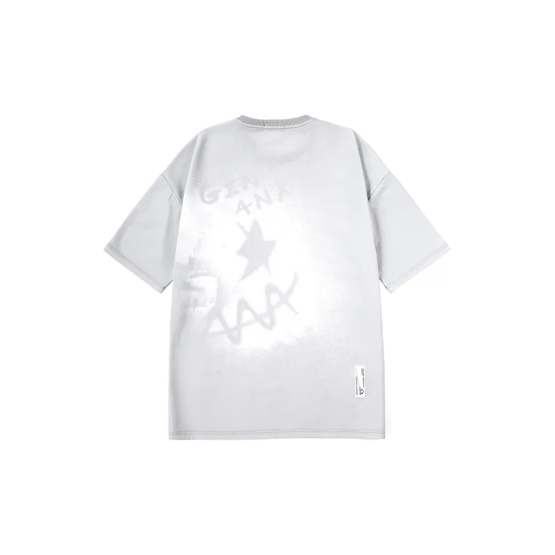 GENANX Straight Elbow Length Sleeved T Shirt Unisex-1
