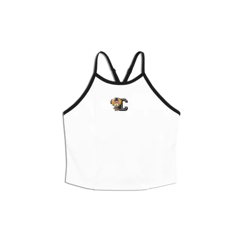 One Piece X Monster Guardians Tank Tops Women's White