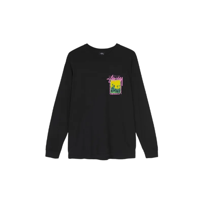 Stussy Palm Desert Pigment Dyed Long Sleeve Tee-5
