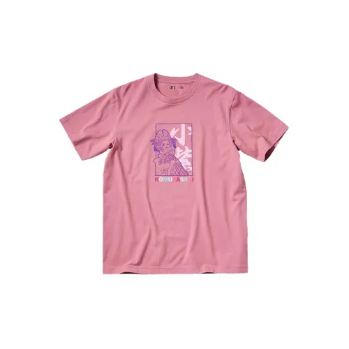 UNIQLO T-Shirts Unisex Peach Pink