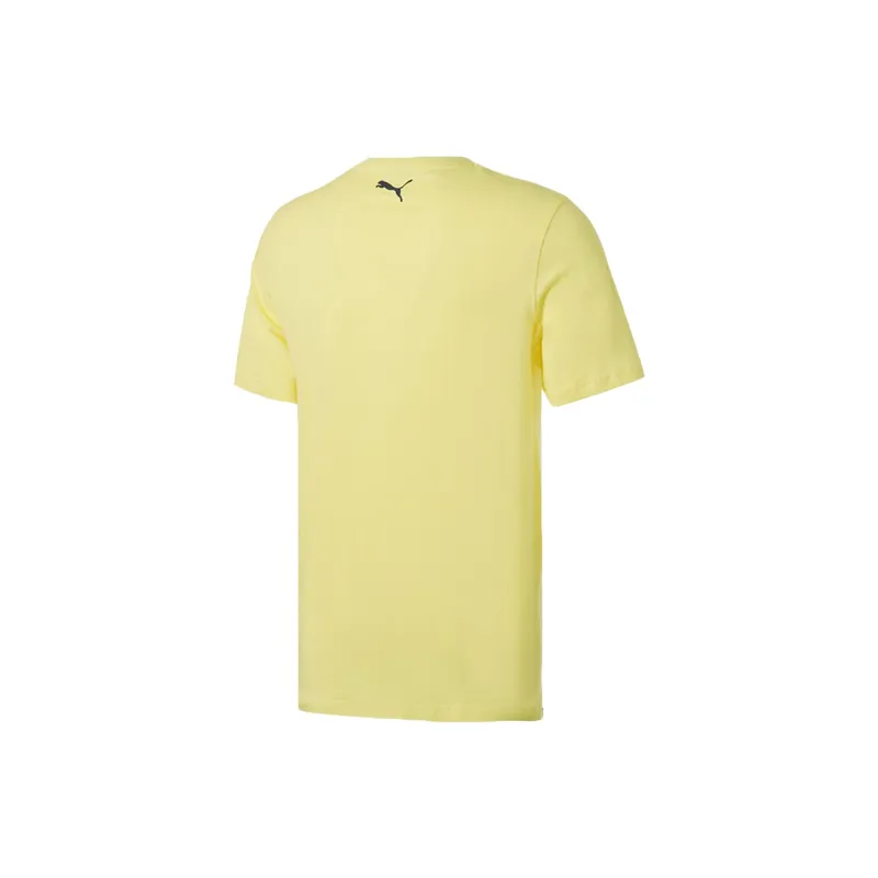 PUMA AOP T Shirts Men Yellow-1