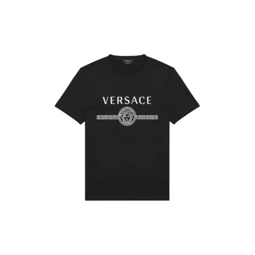 Versace Men Medusa Logo T-Shirt Black