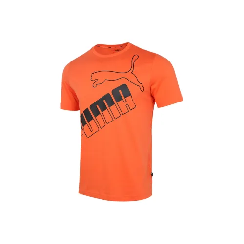 PUMA T-Shirts Men Orange