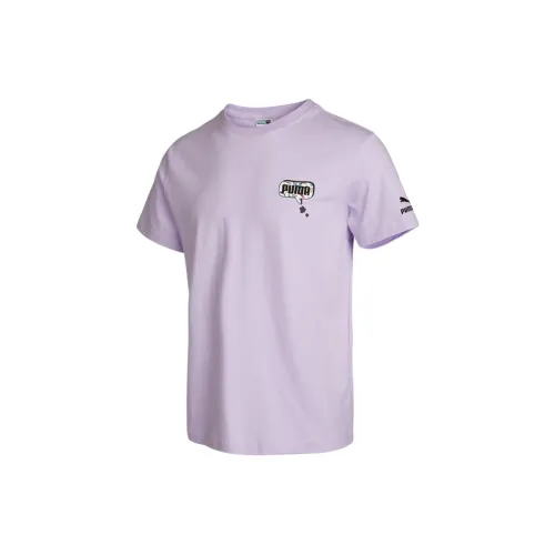 PUMA T-Shirts Men Purple