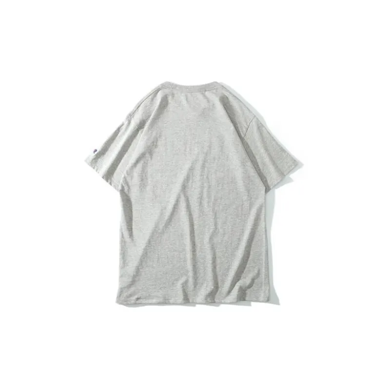Champion T Shirt US Version Unisex Light Gray-1