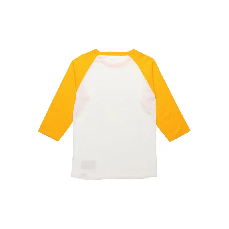 Champion T Shirt US Version Unisex White Yellow-1