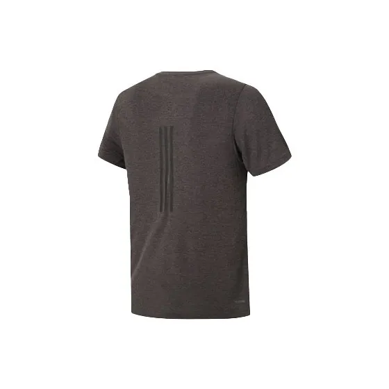 Adidas Set in Sleeve T Shirt Men's Iron Gray/Black-1