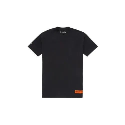 HERON PRESTON Unisex Print T-Shirt Black