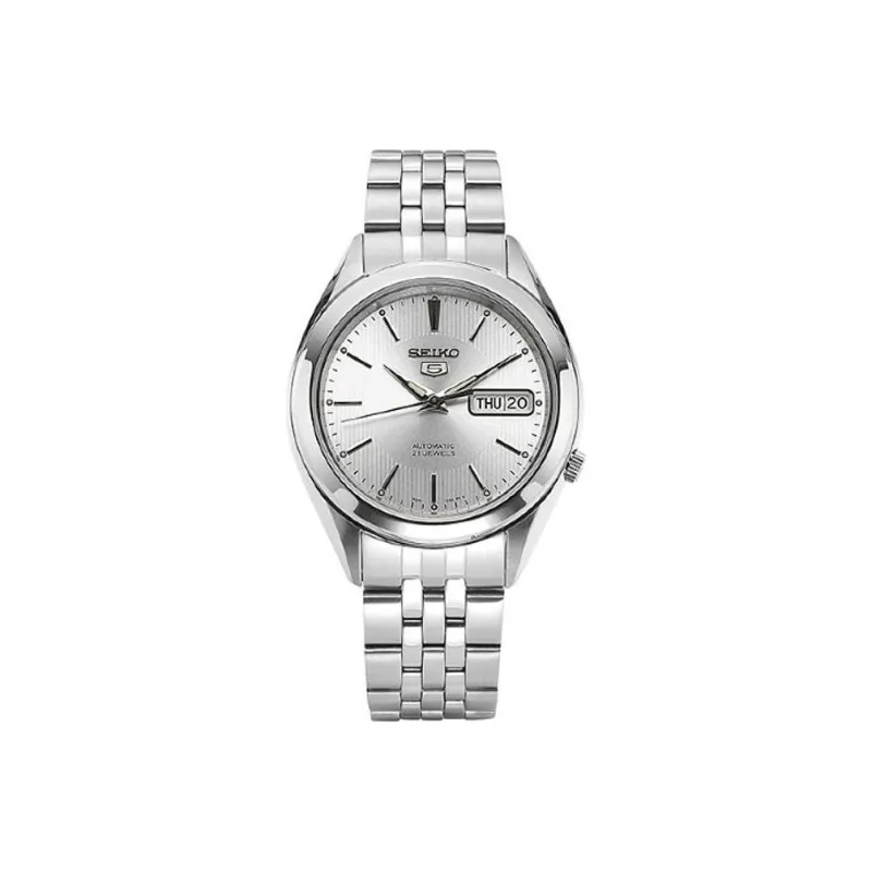 SEIKO Seiko5 Collection Automatic Mechanical Movement Stainless Steel Strap Watch Men's Watches Silver Dial SNKL15K1-0