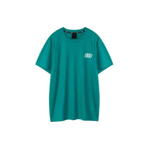 Skechers T-Shirts Men Deep Lake Green