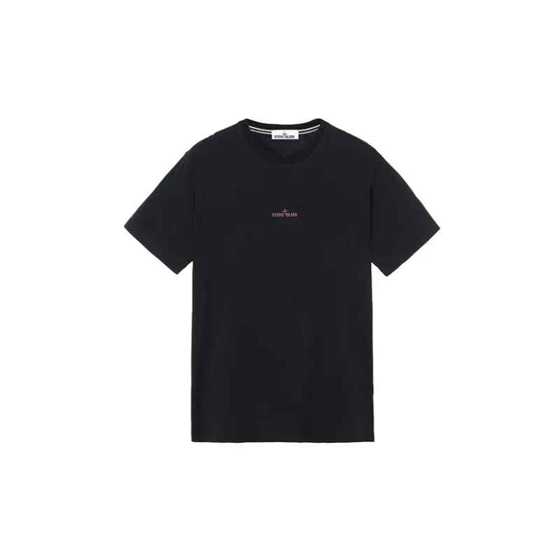 STONE ISLAND T Shirts Men Ink Black-1