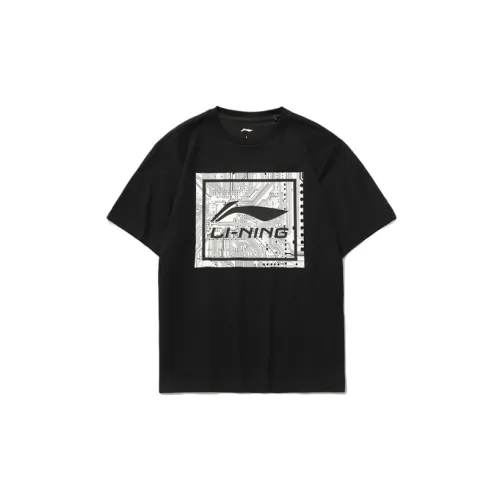 LINING Sports Fashion Collection T-Shirts Men Black