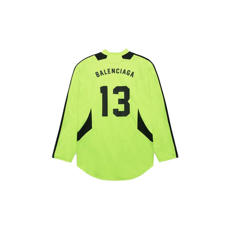 Balenciaga Soccer Long Sleeve T Shirt With Logos-1