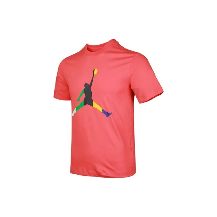 Jordan DNA Jumpman T Shirts Men Coral Red-1