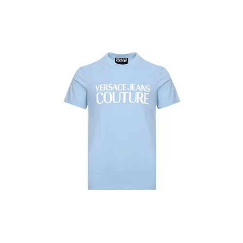 VERSACE JEANS COUTURE T-Shirts Men Light Blue