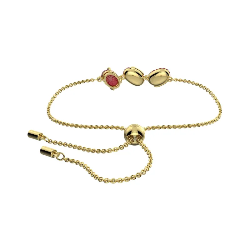 Swarovski Artificial Crystal Bracelets Women's Red-3