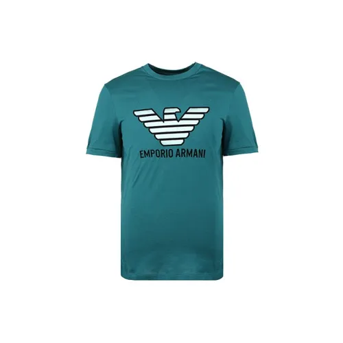 EMPORIO ARMANI T-Shirts Men Lake Blue