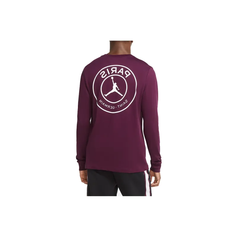 Jordan T-Shirt Men's Bordeaux Burgundy-1