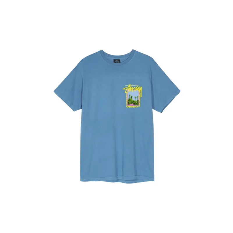 Stussy Palm Desert Pigment Dyed Long Sleeve Tee-9