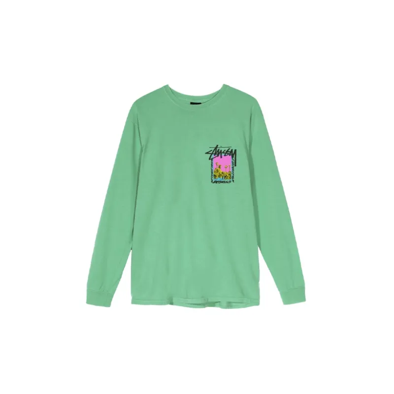 Stussy Palm Desert Pigment Dyed Long Sleeve Tee-7