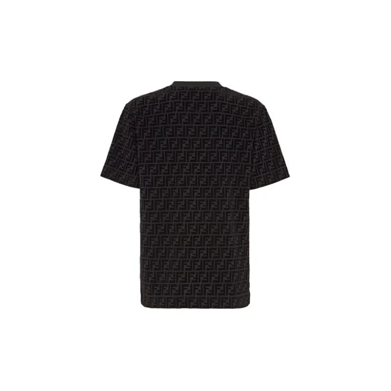FENDI FF jacquard Terry T shirt-1