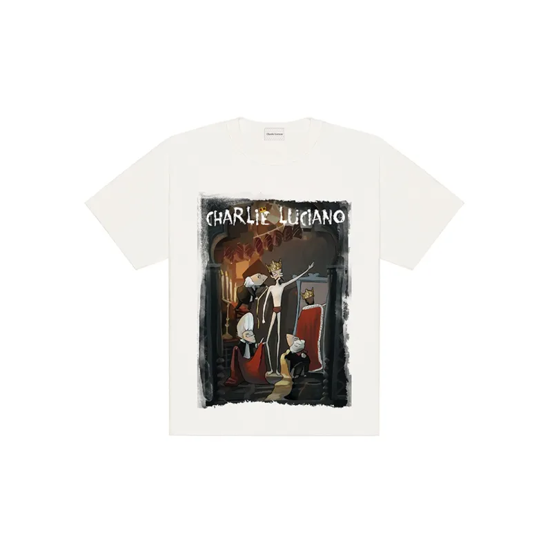 Charlie Luciano T Shirt Unisex White-1