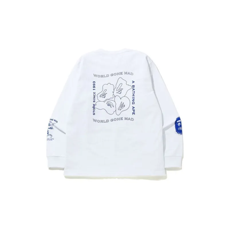 Bape Ink Print Relaxed #1 L/S Tee-3