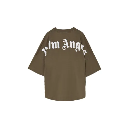 PALM ANGELS T-Shirts Men Olive Green