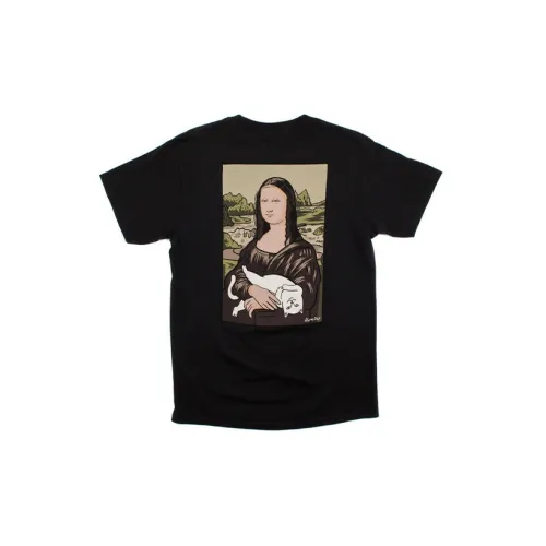 RIPNDIP Unisex Nermal Lisa Pocket Printing T-shirt Black