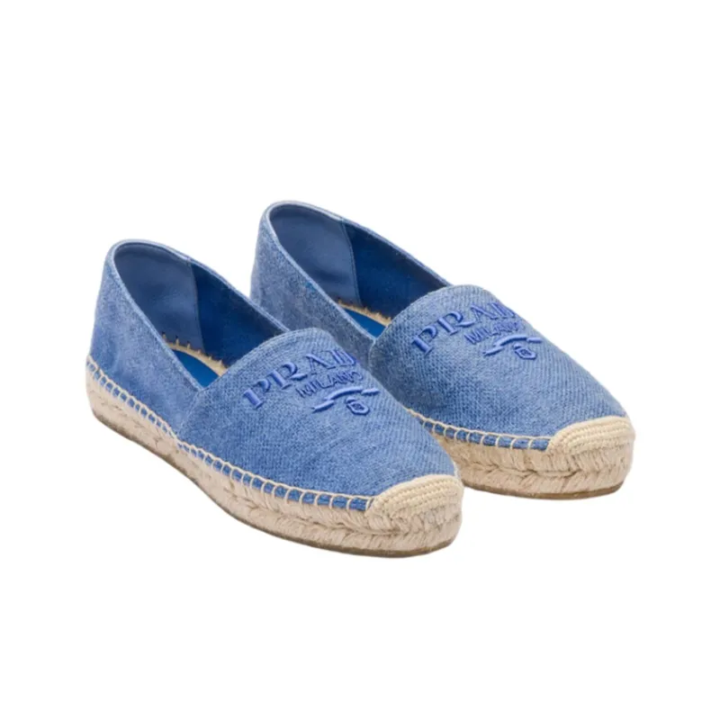 PRADA Mesh Shoes Women's Light Blue-2