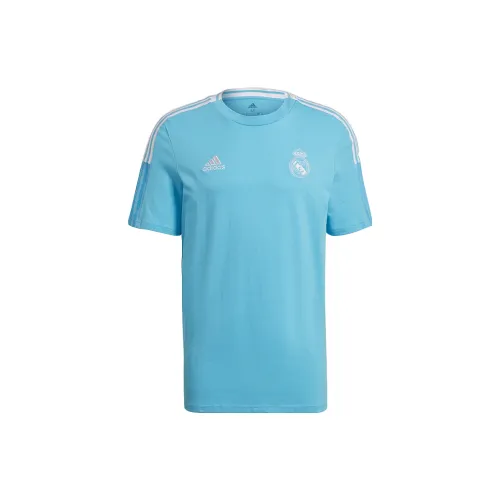 Adidas Real Madrid Soccer Jerseys Men Light Aqua