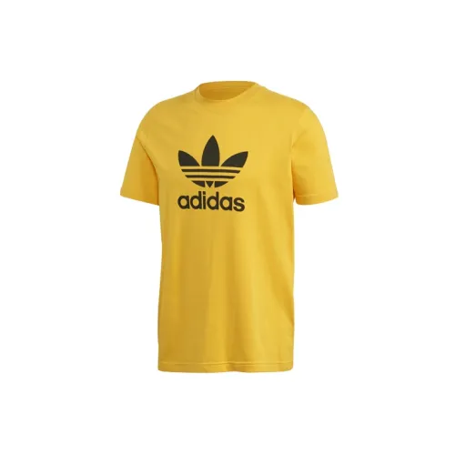 Adidas Originals Trefoil T-Shirts Men Gold