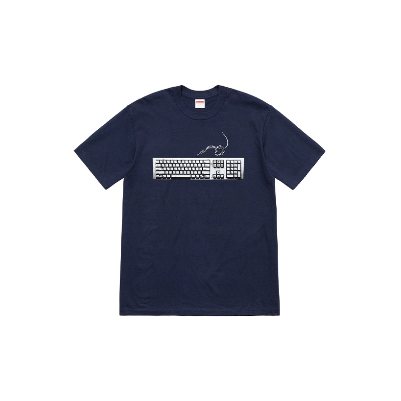 bebcdrshop trends supreme keyboard shirt POIZON