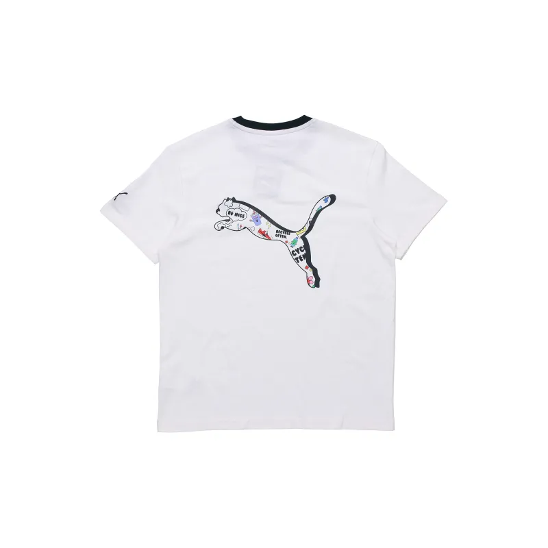PUMA Drop Shoulder Sleeve T Shirt Men's White-1