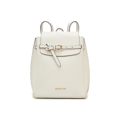MICHAEL KORS Emilla Cow Leather Backpack Women's White