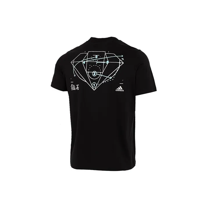 Adidas T Shirts Men Black-1