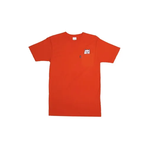 RIPNDIP Lord Nermal Pocket Printing T-shirt Unisex  Orange/Red