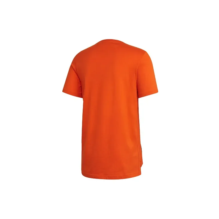 Adidas Originals Set in Sleeve T Shirt Men's Preppy Orange Yellow-1