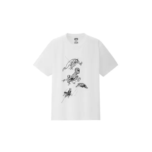 UNIQLO/UNIQLO X Marvel Co-branded Series T-Shirts Unisex White