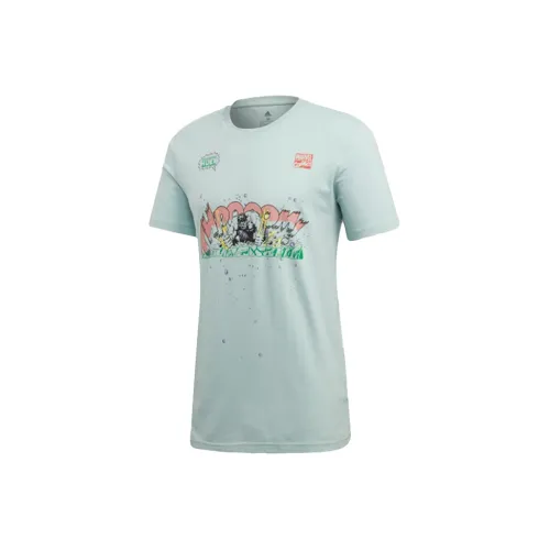 Adidas Marvel Collaboration T-Shirts Men Light Green