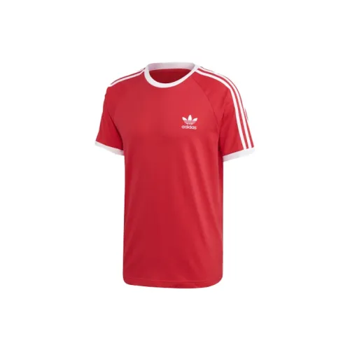 Adidas Originals 3-Stripes T-Shirts Men Red