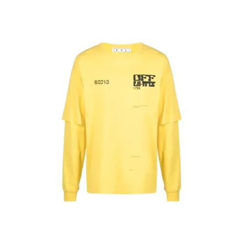 OFF-WHITE SS21 T-Shirts Men Yellow