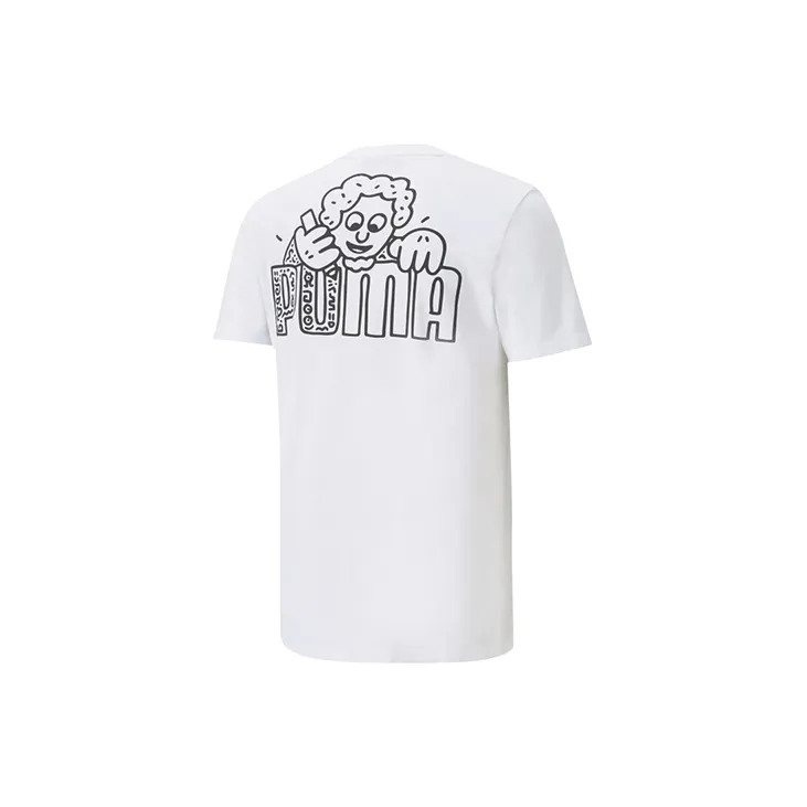 Mr Doodle X PUMA T Shirts Men White-1