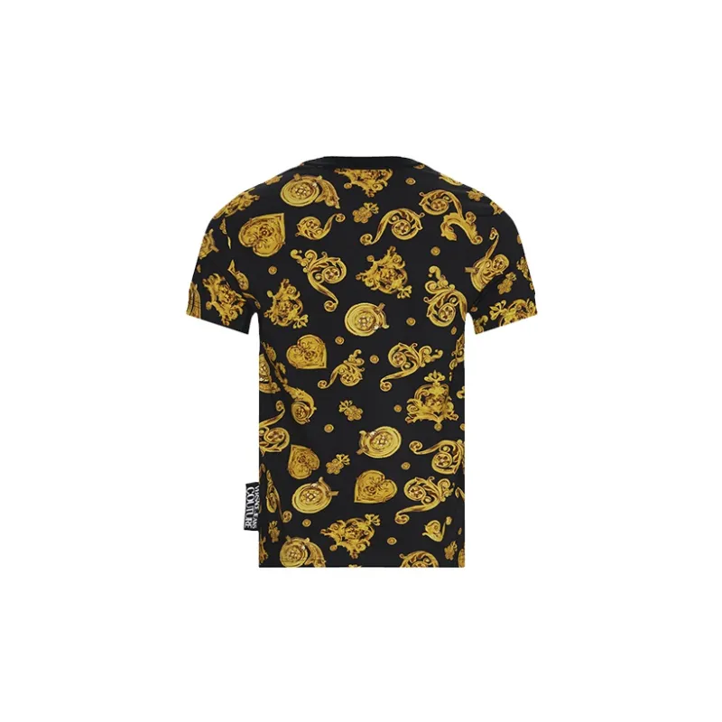 VERSACE JEANS COUTURE SS20 Straight T Shirt Men's Black-1