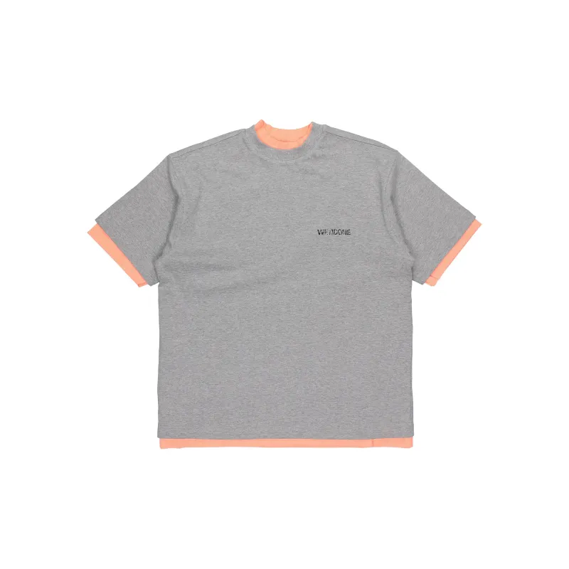 WE11DONE T Shirts Unisex Pink Orange-1