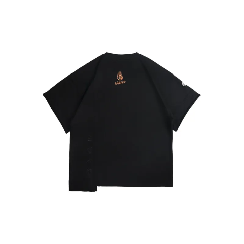 WOOKONG Straight T Shirt Men's Black-2