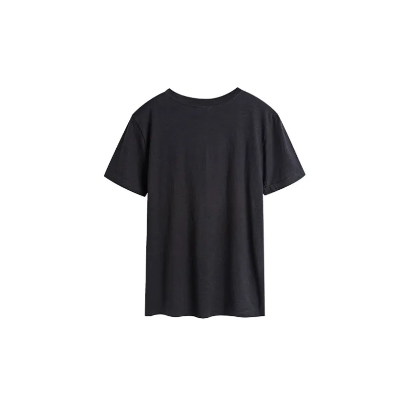 Champion Straight T-Shirt US Version Women's Black-1
