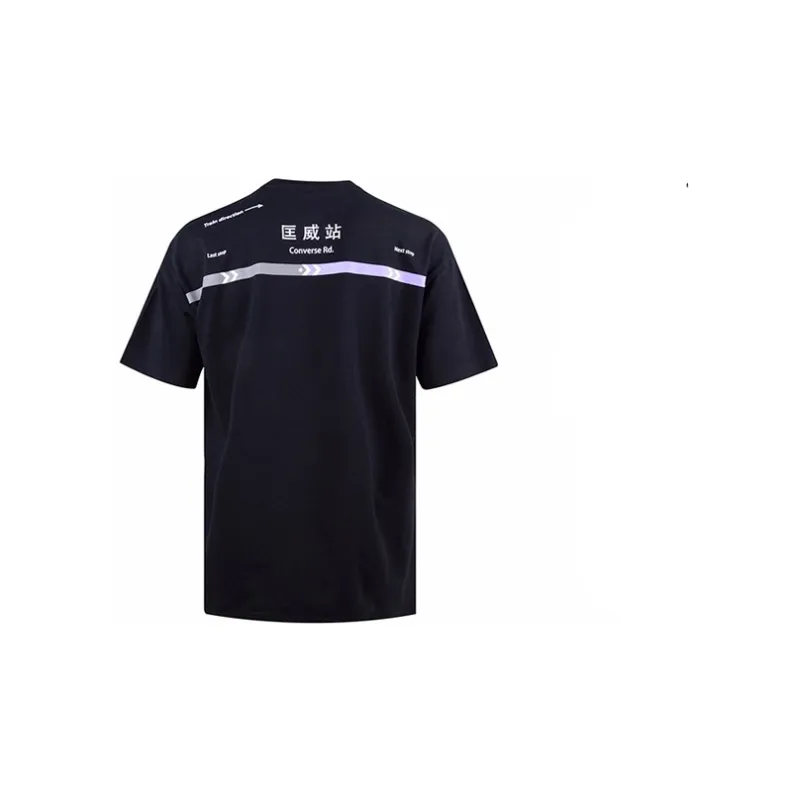 Converse Printing Short Sleeve T Shirt Men's Black-1